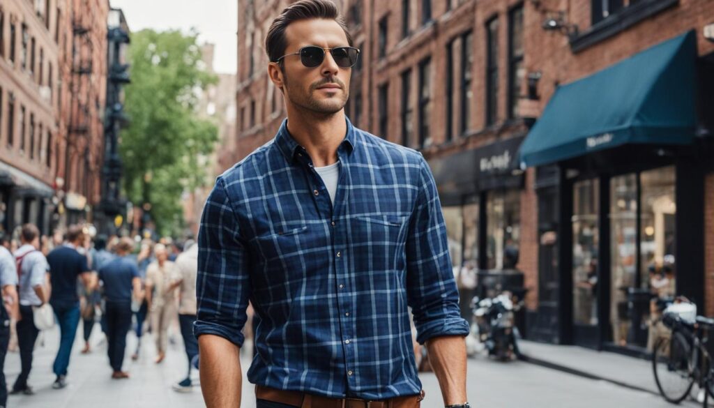 koszule męskie w kratę